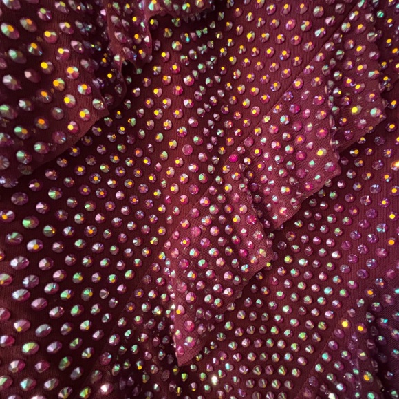 Elegant Purple Sequin Dress - Picture 7 of 7